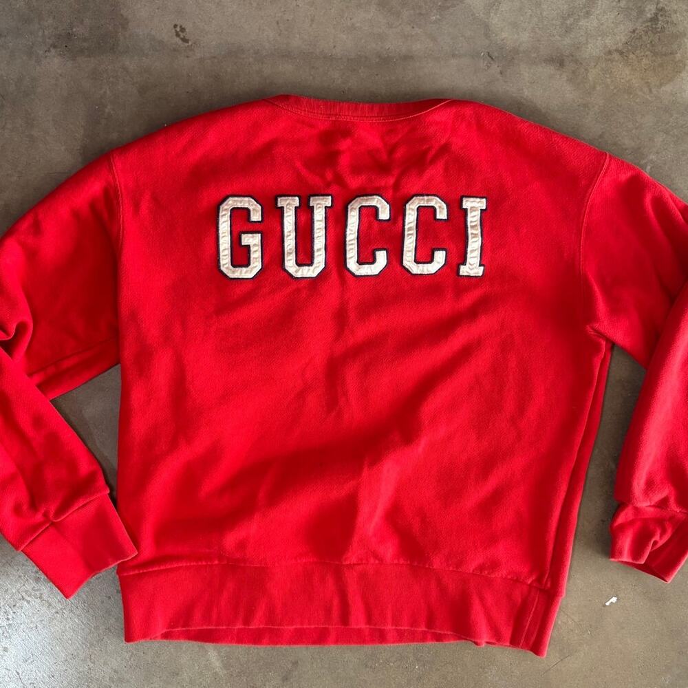 Gucci x MLB Sylvie Web Accent SF Sweatshirt Mens L